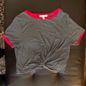 Striped Crop Top